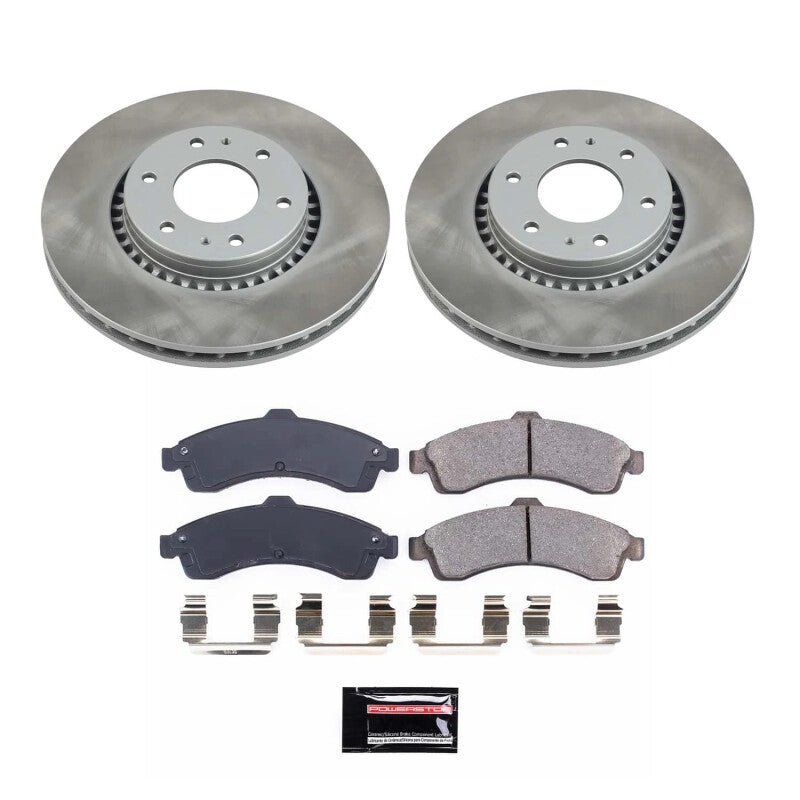 PowerStop Power Stop 2005 Saab 9-7x Front Semi-Coated Rotor Kit