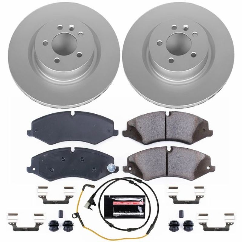 PowerStop Power Stop 2017 Land Rover Discovery Front Z23 Evolution Sport Coated Brake Kit