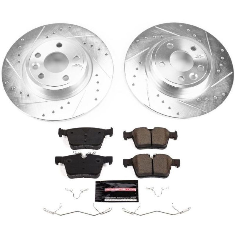 PowerStop Power Stop 15-17 Land Rover Discovery Sport Rear Z23 Evolution Sport Brake Kit