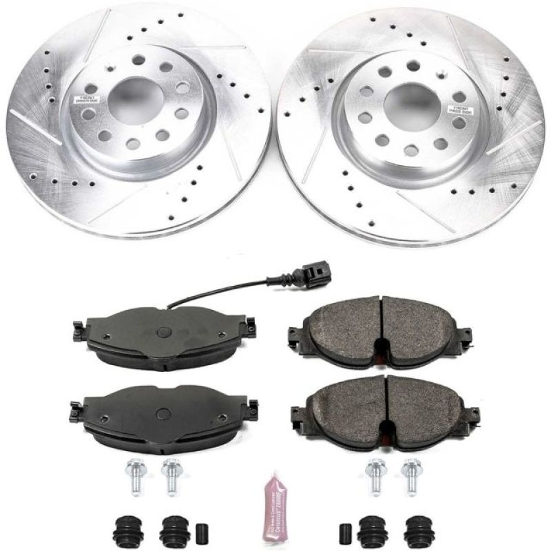 PowerStop Power Stop 15-18 Audi A3 Front Z23 Evolution Sport Brake Kit