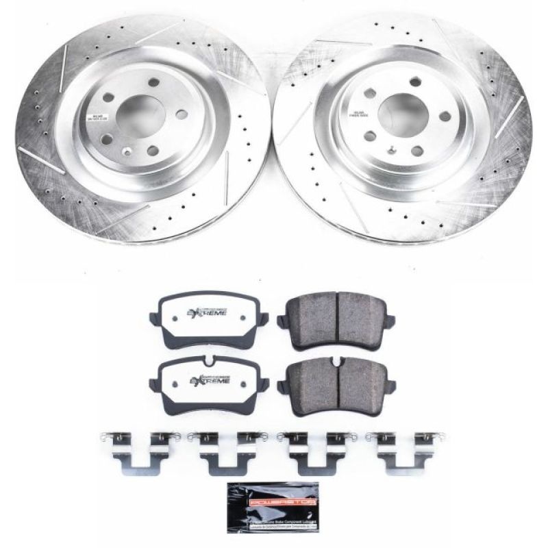 PowerStop Power Stop 16-18 Audi A7 Quattro Rear Z26 Street Warrior Brake Kit
