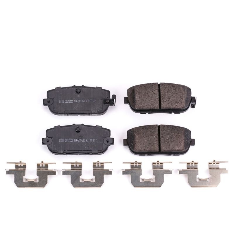 PowerStop Power Stop 17-19 Fiat 124 Spider Rear Z17 Evolution Ceramic Brake Pads w/Hardware