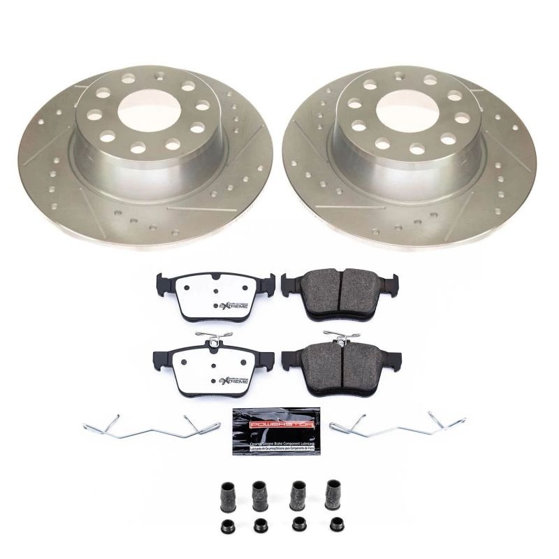 PowerStop Power Stop 2019 Volkswagen Jetta Rear Z26 Street Warrior Brake Kit