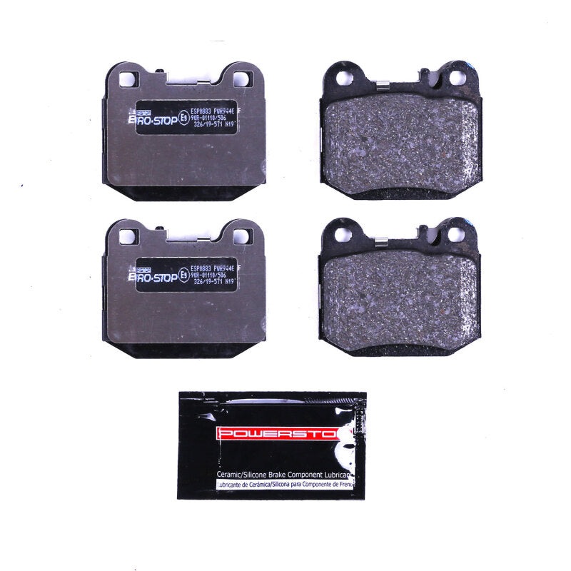 PowerStop Power Stop 00-03 Mercedes-Benz ML55 AMG Euro-Stop ECE-R90 Rear Brake Pads