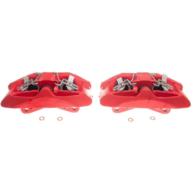 PowerStop Power Stop 03-04 Audi A6 Front Red Calipers w/Brackets – Pair