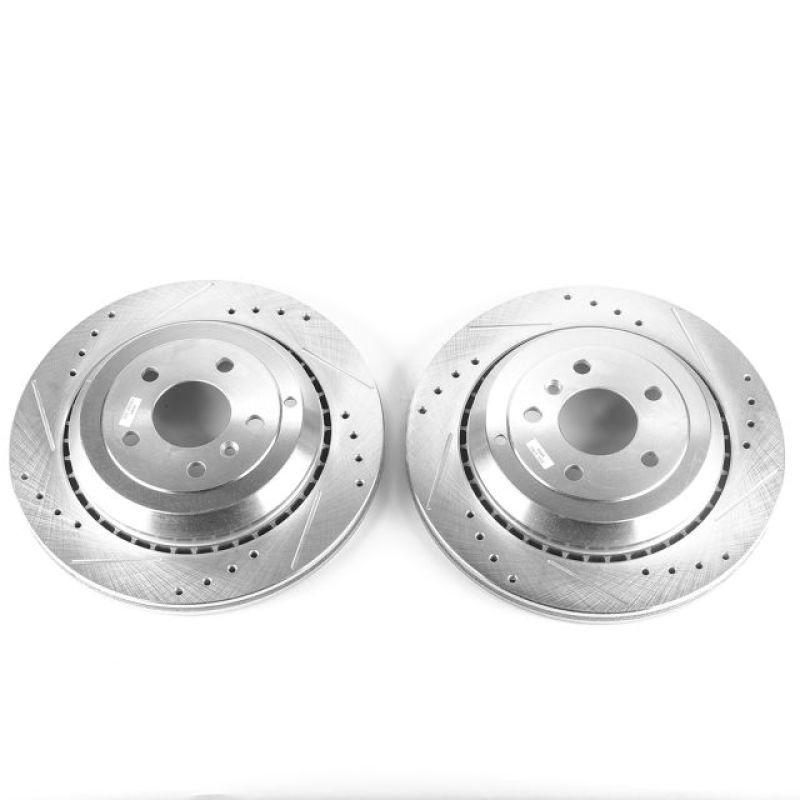 PowerStop Power Stop 05-06 Mercedes-Benz G55 AMG Rear Evolution Drilled & Slotted Rotors – Pair