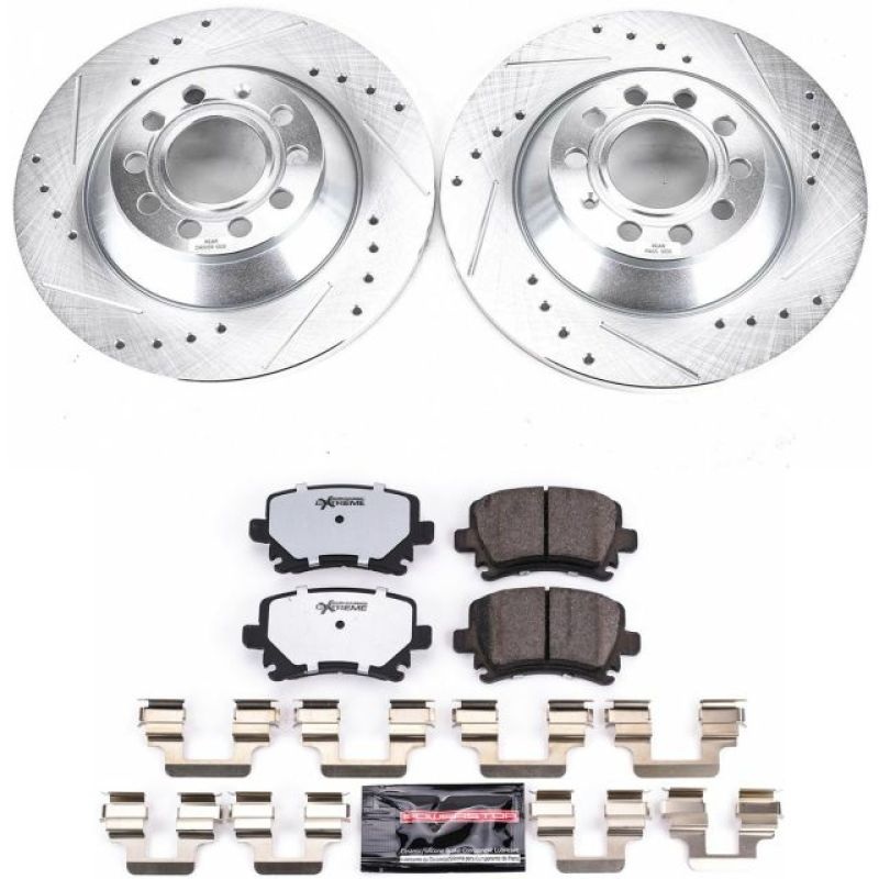 PowerStop Power Stop 05-11 Audi A6 Rear Z26 Street Warrior Brake Kit