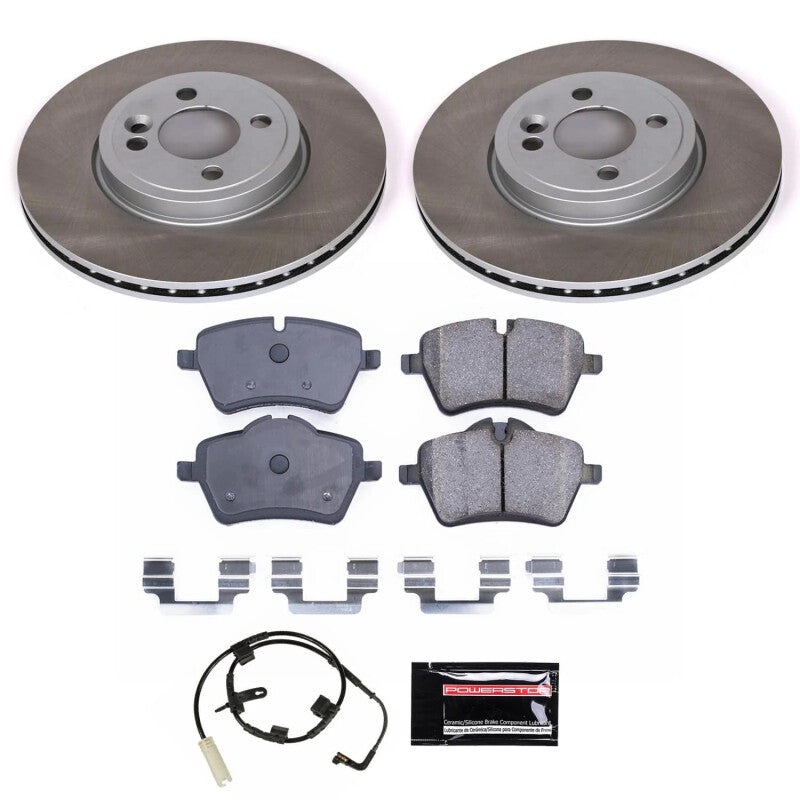 PowerStop Power Stop 07-10 Mini Cooper Front Semi-Coated Rotor Kit