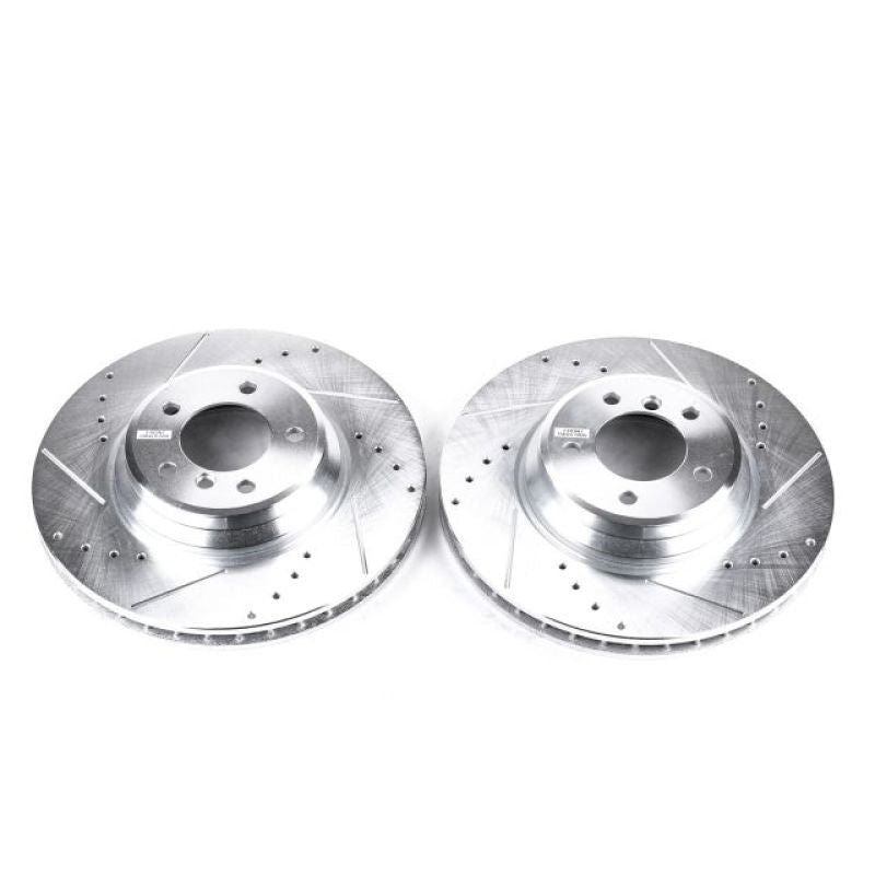 PowerStop Power Stop 09-11 BMW 335d Front Evolution Drilled & Slotted Rotors – Pair