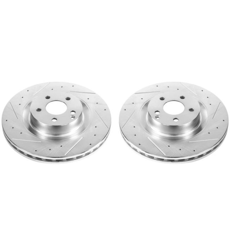 PowerStop Power Stop 09-14 Mercedes-Benz CL550 Front Evolution Drilled & Slotted Rotors – Pair