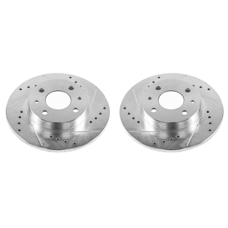 PowerStop Power Stop 12-18 Fiat 500 Rear Evolution Drilled & Slotted Rotors – Pair