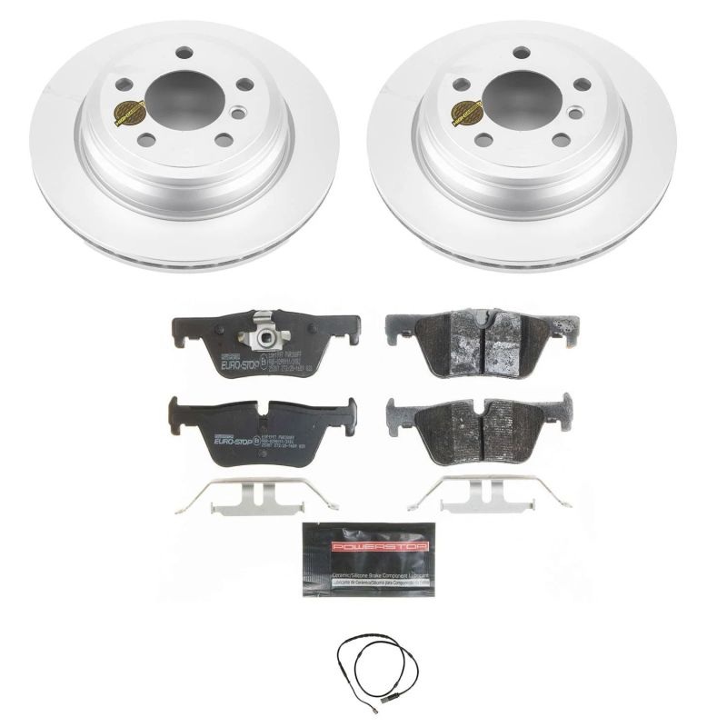PowerStop Power Stop 13-18 BMW 320i xDrive Rear Euro-Stop Brake Kit