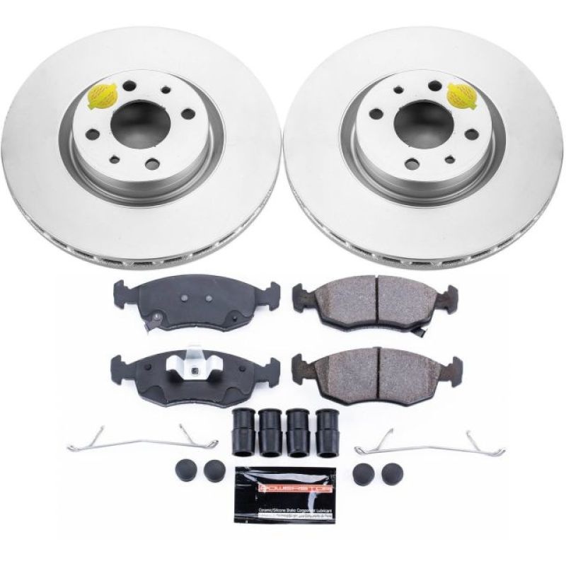 PowerStop Power Stop 13-18 Fiat 500 Front Z23 Evolution Sport Coated Brake Kit