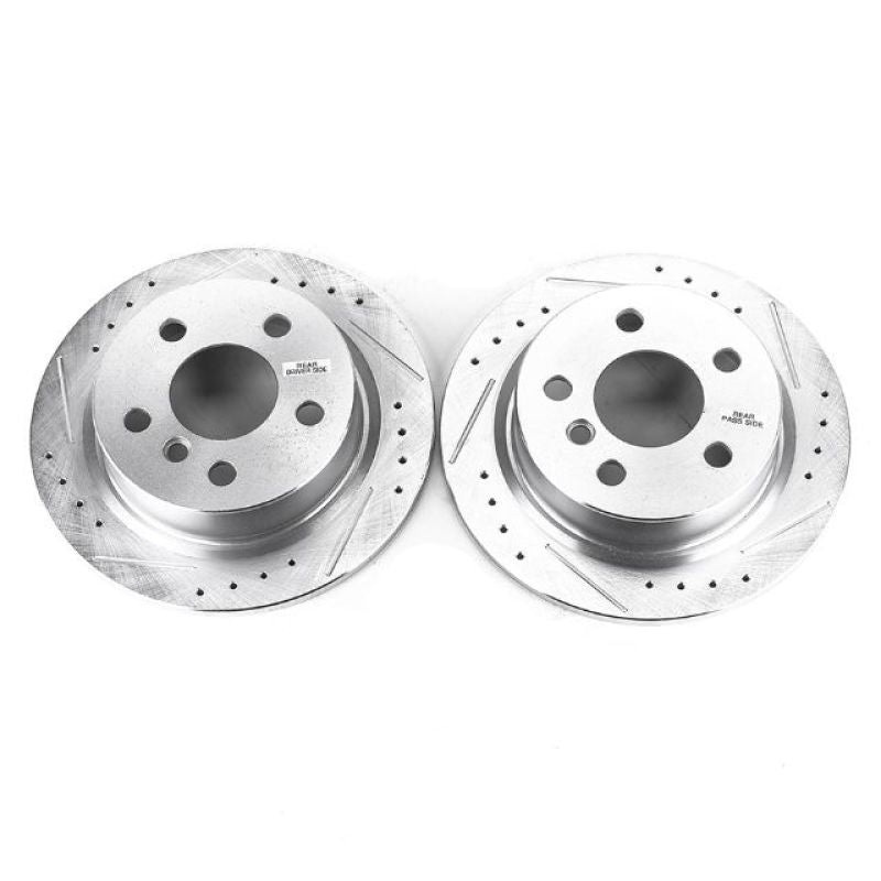PowerStop Power Stop 14-19 Mini Cooper Rear Evolution Drilled & Slotted Rotors – Pair