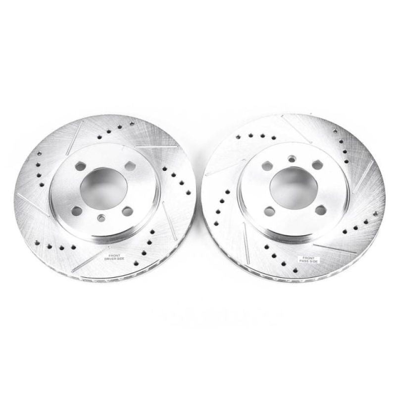 PowerStop Power Stop 1991 BMW 318i Front Evolution Drilled & Slotted Rotors – Pair
