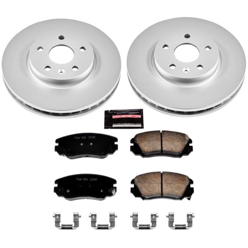 PowerStop Power Stop 2010 Buick Allure Front Z17 Evolution Geomet Coated Brake Kit