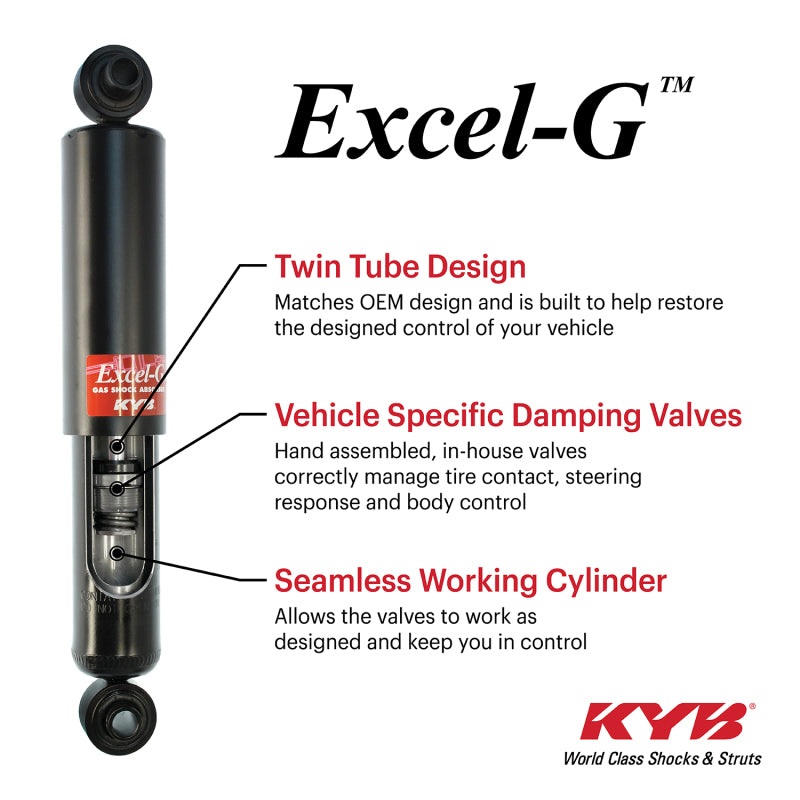 KYB 14-20 FIAT 500L Excel-G Gas Shock – Rear