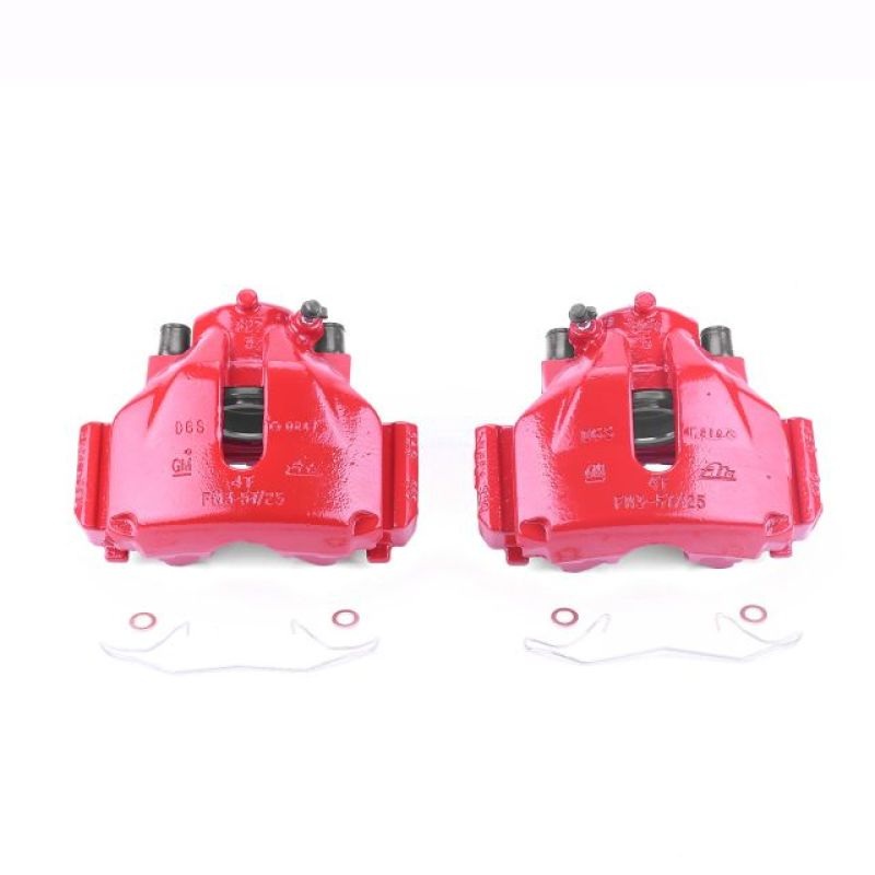 PowerStop Power Stop 00-03 Saab 9-3 Front Red Calipers w/Brackets – Pair