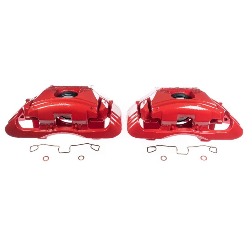 PowerStop Power Stop 03-04 Audi A6 Front Red Calipers – Pair
