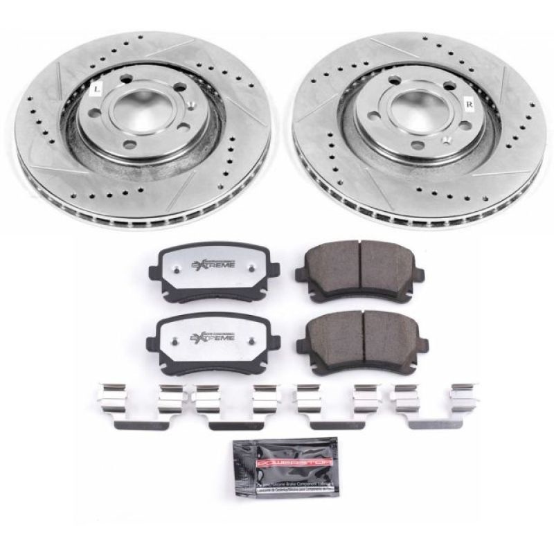 PowerStop Power Stop 04-09 Audi S4 Rear Z26 Street Warrior Brake Kit