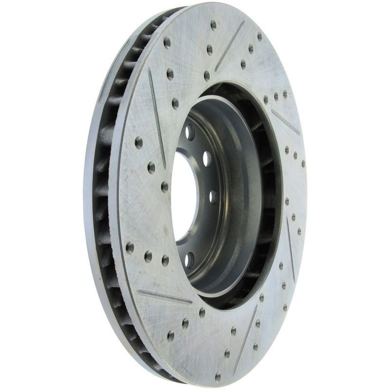 StopTech 04-10 Porsche Cayenne Select Sport Drilled and Slotted Brake Rotor – Front Left