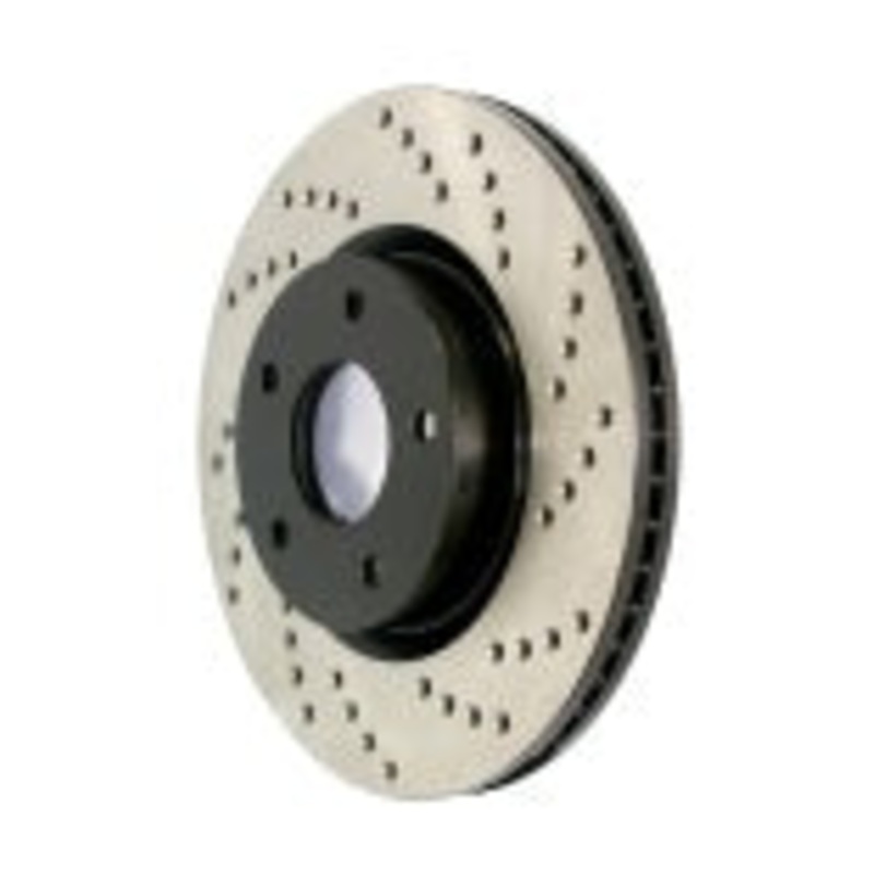 StopTech 17-21 Audi A4 / 16-20 Audi A4 Quattro Sport Cross-Drilled Disc Rotor – Left