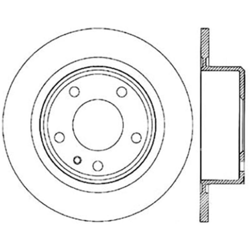 StopTech 88-91 BMW 3-Series Cryo Slotted Rear Left Sport Brake Rotor