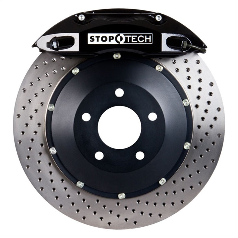 StopTech BBK 95-99 BMW M3 (E36) / 98-02 MZ3 Coupe/Roadster Front ST-40 332×32 Black Drilled Rotor