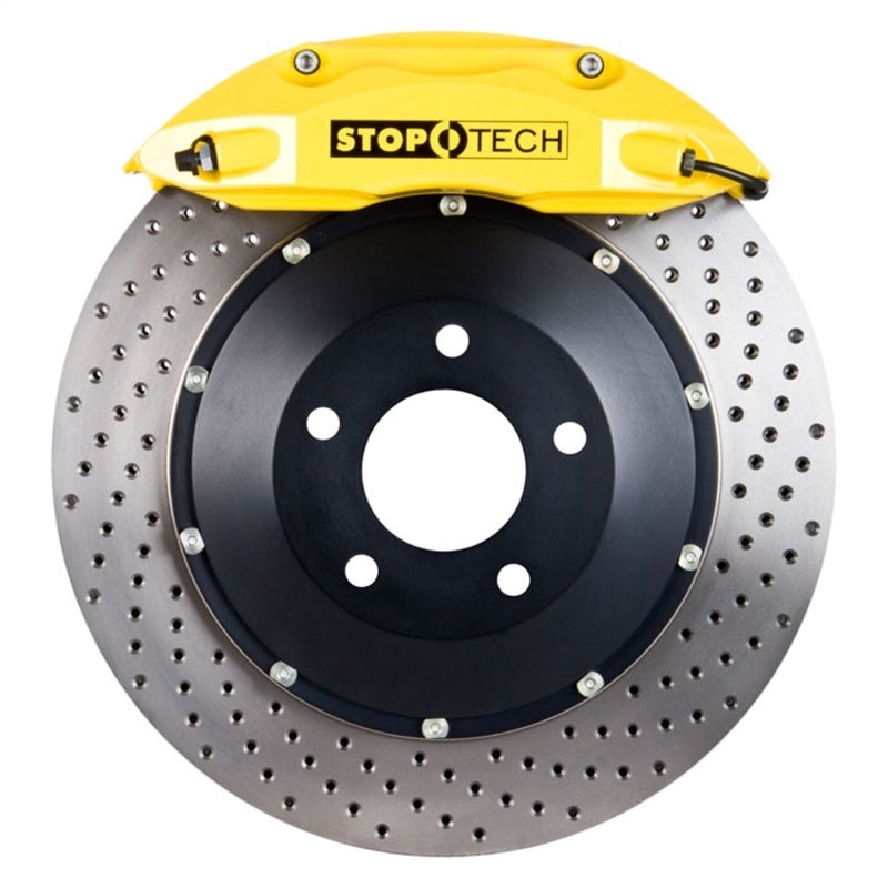 StopTech BBK 96-02 BMW Z3/03-09 Z4 Front Yellow ST-40 Calipers Drilled 328x28mm Rotors/Pads/SS Lines