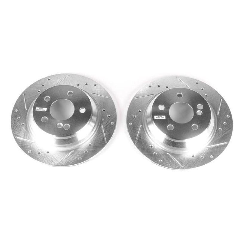 PowerStop Power Stop 03-06 Mercedes-Benz CL500 Rear Evolution Drilled & Slotted Rotors – Pair