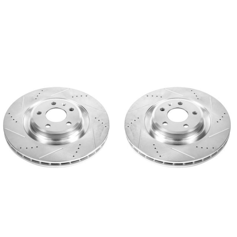 PowerStop Power Stop 10-11 Audi S4 Front Evolution Drilled & Slotted Rotors – Pair