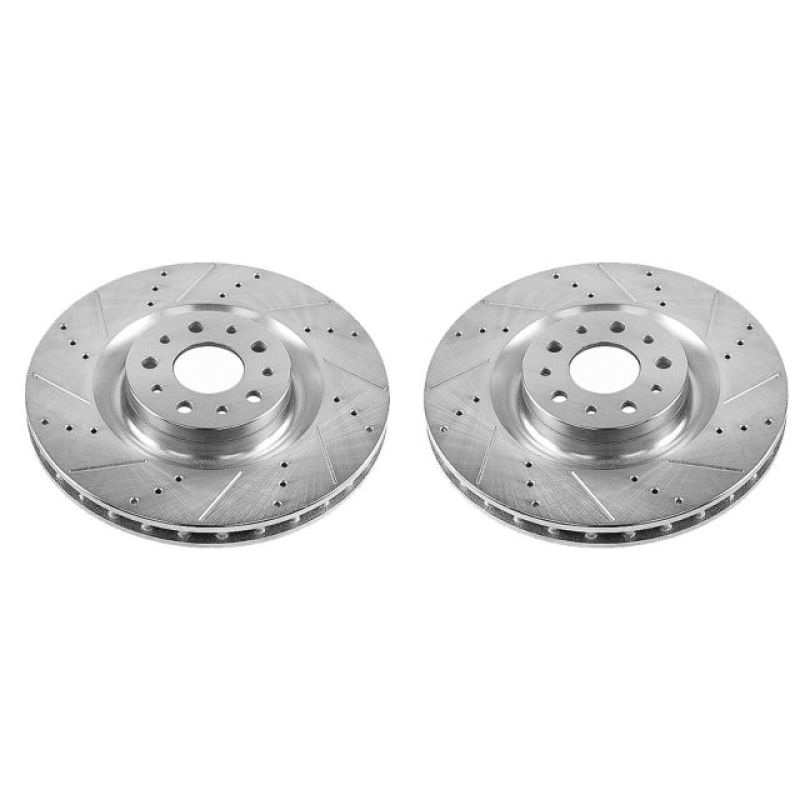 PowerStop Power Stop 14-19 Fiat 500L Front Evolution Drilled & Slotted Rotors – Pair