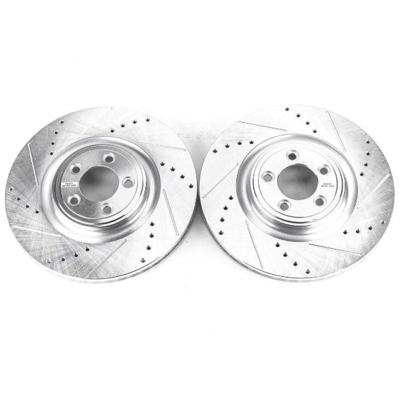 PowerStop Power Stop 14-19 Jaguar F-Type Front Evolution Drilled & Slotted Rotors – Pair