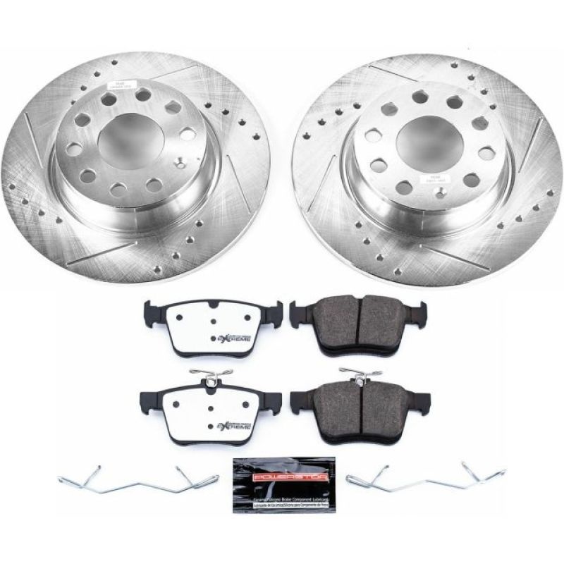 PowerStop Power Stop 15-18 Audi A3 Rear Z26 Street Warrior Brake Kit