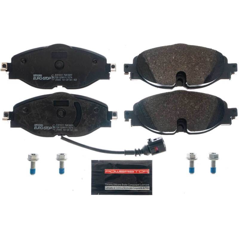 PowerStop Power Stop 15-19 Volkswagen e-Golf Euro-Stop ECE-R90 Front Brake Pads