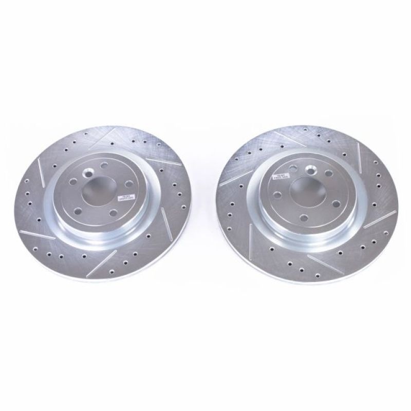 PowerStop Power Stop 16-18 Jaguar XE Rear Evolution Drilled & Slotted Rotors – Pair
