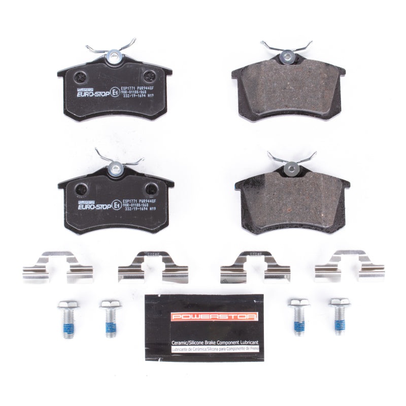 PowerStop Power Stop 2004 Volkswagen R32 Euro-Stop ECE-R90 Rear Brake Pads