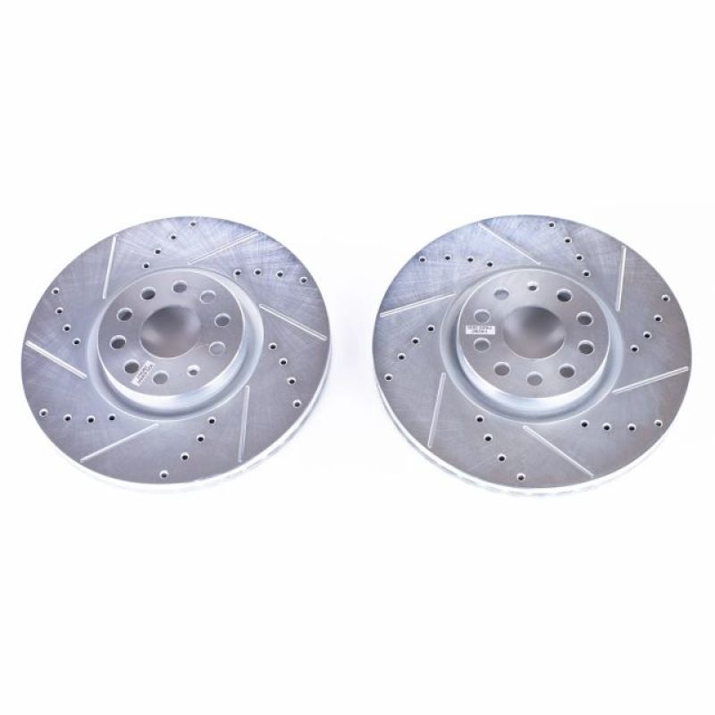 PowerStop Power Stop 2018 Volkswagen Atlas Front Evolution Drilled & Slotted Rotors – Pair