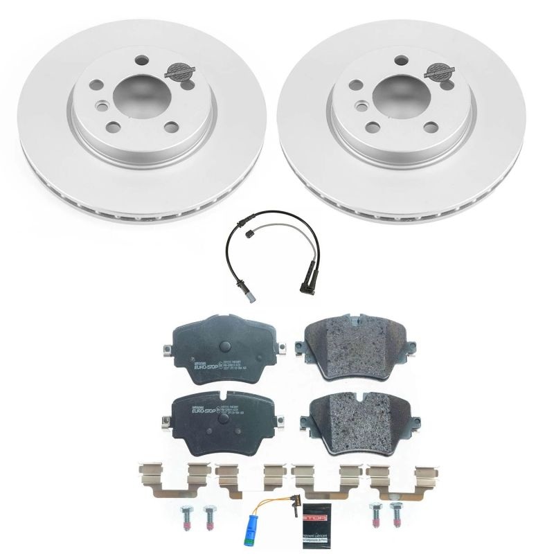 PowerStop Power Stop 2019 Mini Cooper Clubman Front Euro-Stop Brake Kit