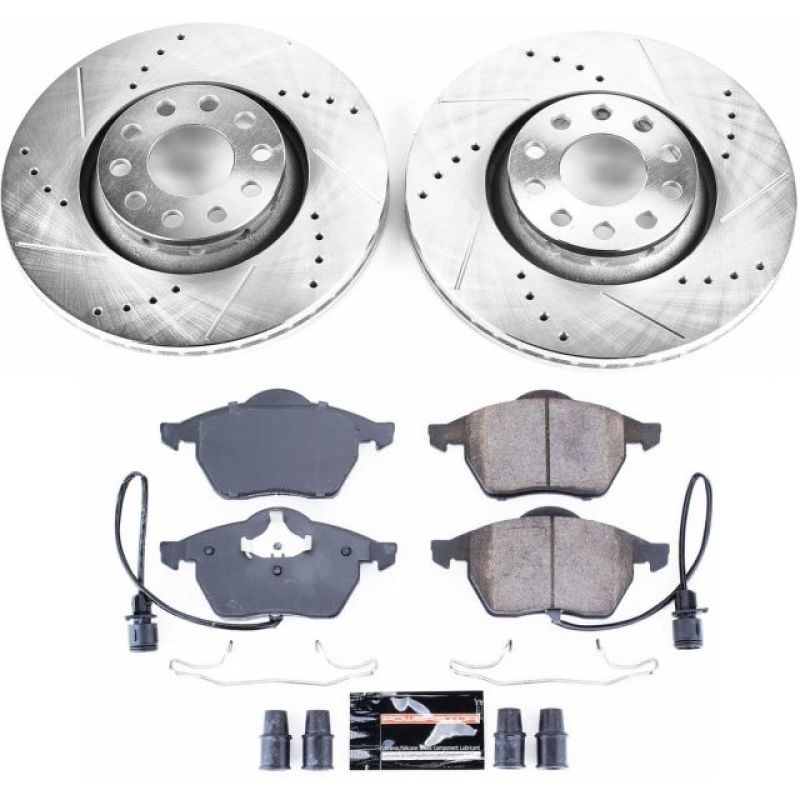 PowerStop Power Stop 97-99 Audi A8 Front Z23 Evolution Sport Brake Kit