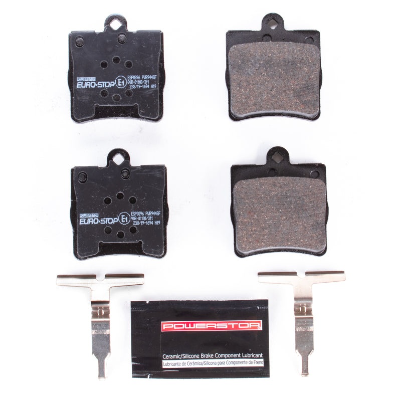 PowerStop Power Stop 01-04 Mercedes-Benz SLK320 Euro-Stop ECE-R90 Rear Brake Pads