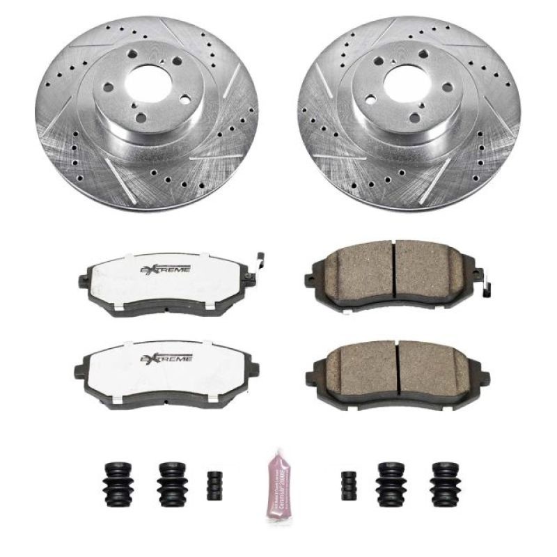PowerStop Power Stop 05-06 Saab 9-2X Front Z26 Street Warrior Brake Kit