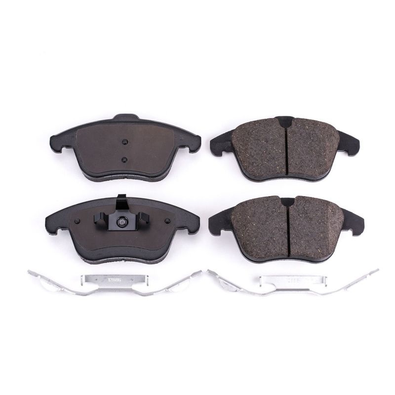PowerStop Power Stop 08-12 Land Rover LR2 Front Z17 Evolution Ceramic Brake Pads w/Hardware