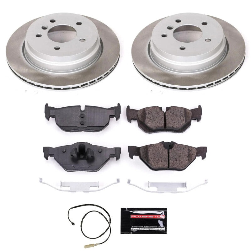 PowerStop Power Stop 11-13 BMW 328i xDrive Rear Semi-Coated Rotor Kit