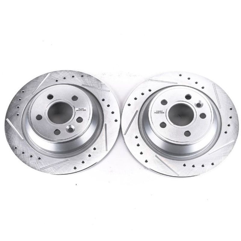 PowerStop Power Stop 12-15 Land Rover Range Rover Evoque Rear Evolution Drilled & Slotted Rotors – Pair