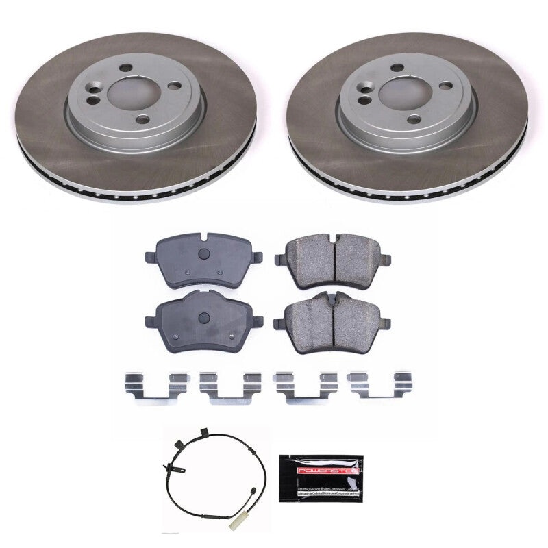 PowerStop Power Stop 12-15 Mini Cooper Front Semi-Coated Rotor Kit