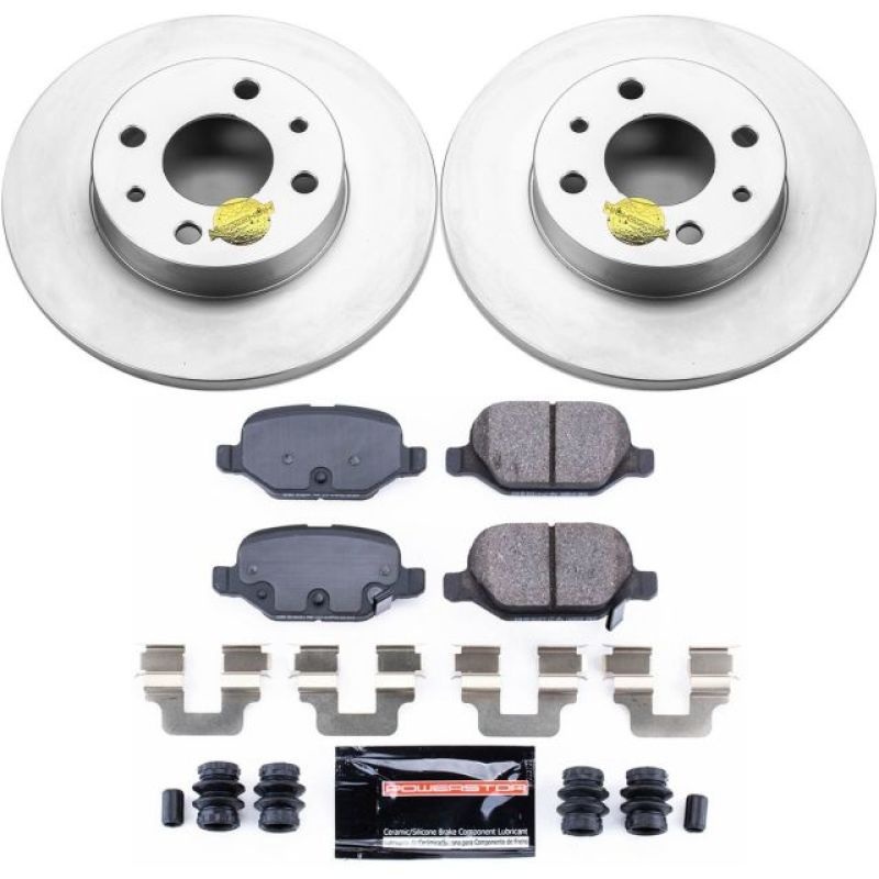 PowerStop Power Stop 12-18 Fiat 500 Rear Z23 Evolution Sport Coated Brake Kit