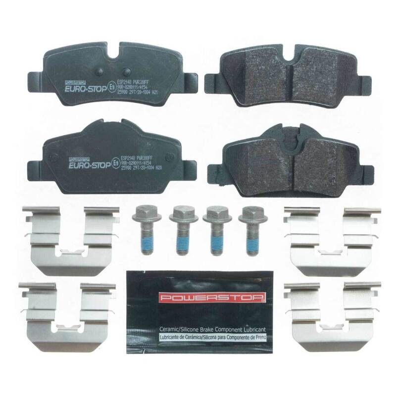 PowerStop Power Stop 14-19 Mini Cooper Euro-Stop ECE-R90 Rear Brake Pads