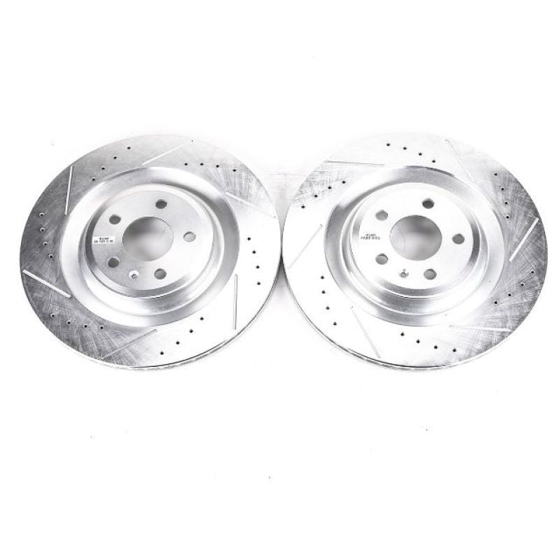 PowerStop Power Stop 16-18 Audi A7 Quattro Rear Evolution Drilled & Slotted Rotors – Pair