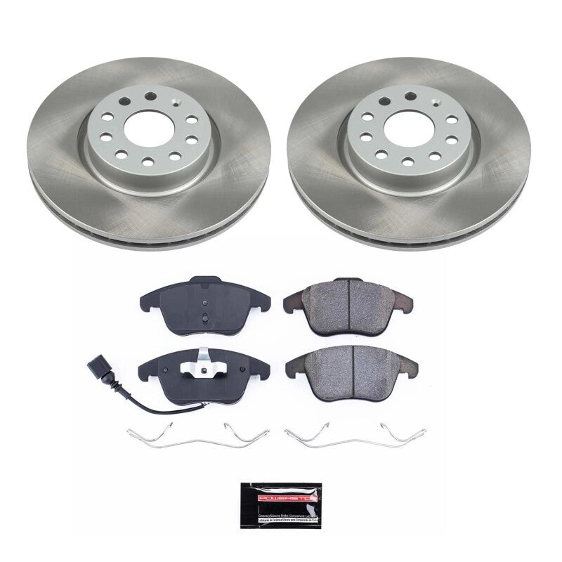 PowerStop Power Stop 17-18 Volkswagen Tiguan Limited Front Semi-Coated Rotor Kit